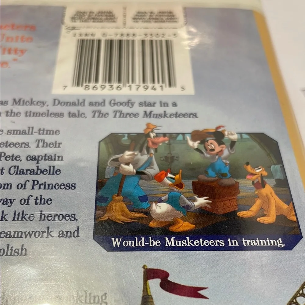 Disney's The Three Musketeers VHS